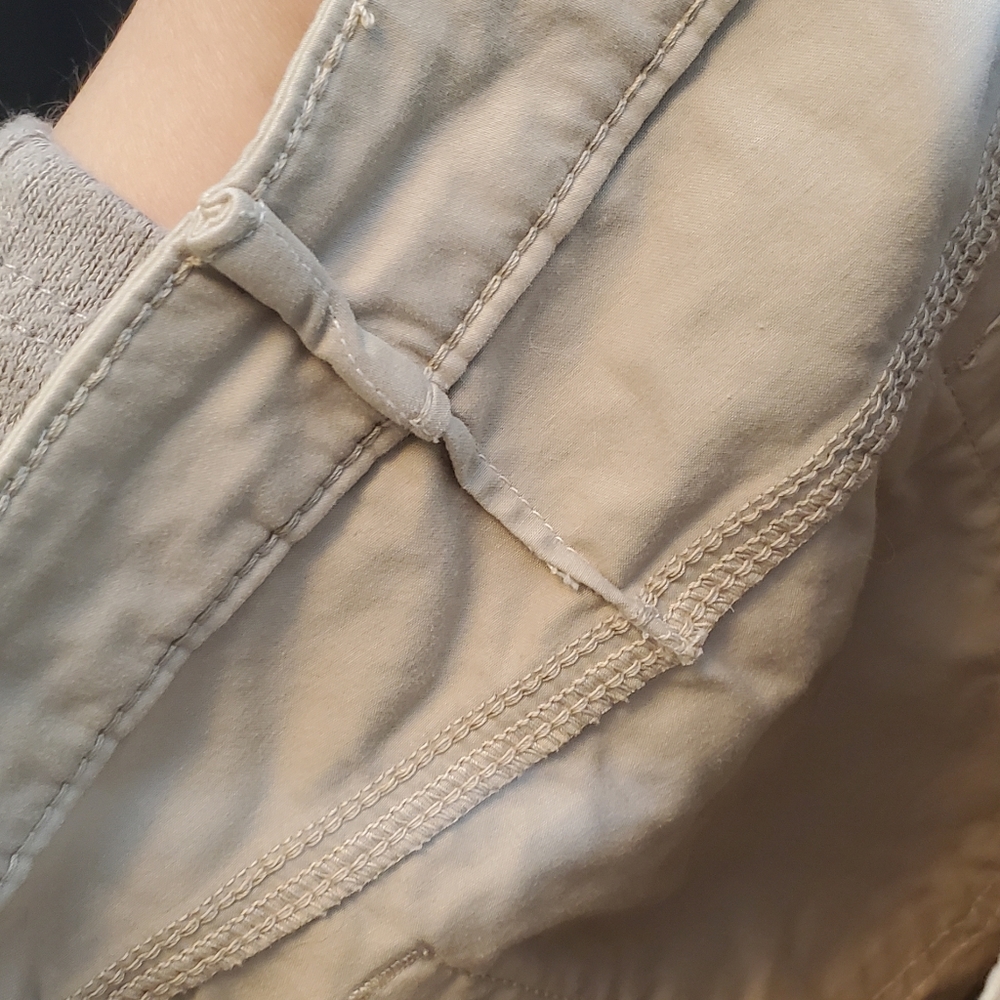 ❤️‍ VINTAGE Armani Collezioni 90s Designer Beige Casual Pants ~ estimated size 4 - Picture 10 of 13